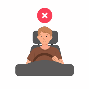 عدم لبس حزام الأمان